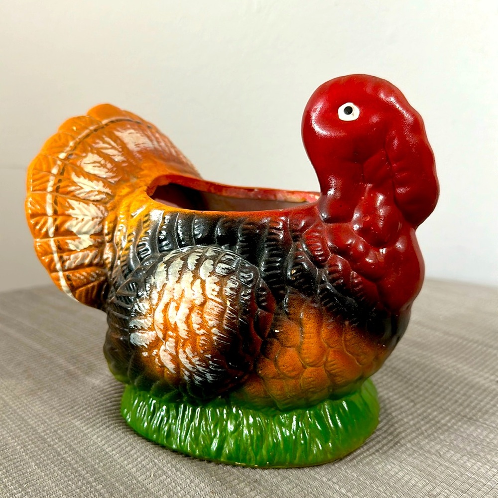 Turkey Planter Unique Home Decor Vintage